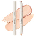 Exmiloo Cream Eyeshadow Stick Duo - Nude Beige Matte & Champagne Shimmer