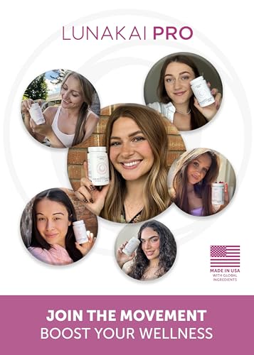 Lunakai Hair Growth Vitamins for Women - 20 Nutrient Complex, 90 Capsules