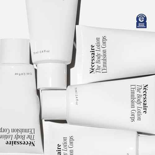 N?cessaire The Body Lotion. Fragrance-Free. Multi-Peptide Firming Lotion to Moisturize, Firm, Strengthen. 2.5% Niacinamide, Vitamin C/E + Omega 6/9. 2.4 fl oz