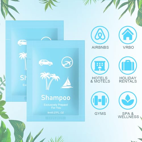 50 Travel Size Shampoo Bulk 0.28fl oz Green Tea