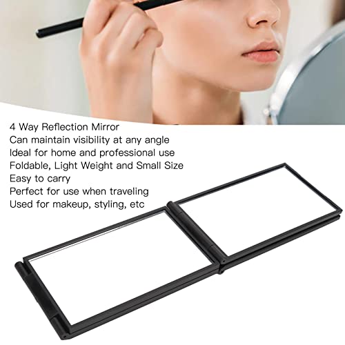 Portable 360° Haircut & Makeup Mirror - Foldable Back View Self Styling