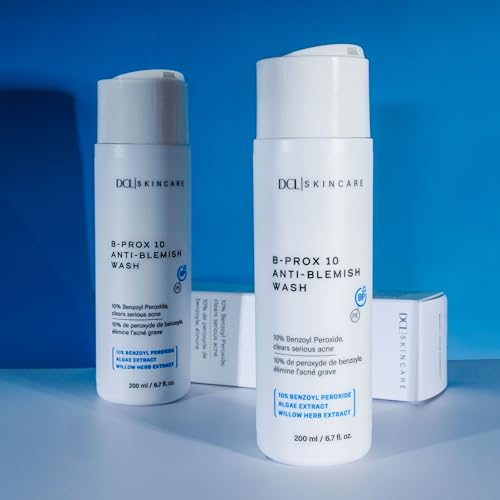 DCL Skincare B Prox Acne Treatment Cleanser with 10% Benzoyl Peroxide, Maximum Strength Acne Wash for Breakouts, Oil Control & Clear Skin, 6.7 fl oz
