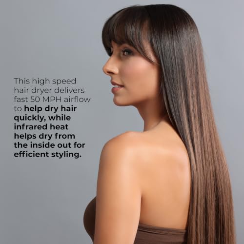RUSK W8less 2000W Ionic Hair Dryer - Fast Drying & Frizz Control