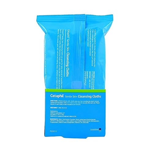 Cetaphil Gentle Skin Cleansing Cloths, TWO Packs of 25 sheets