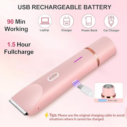 2-in-1 Electric Shaver for Women - Rechargeable Body & Face Razor