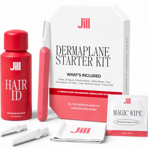 Dermaplaning Kit for Women with Hair Identifier Spray & Razor - Facial Exfoliation System