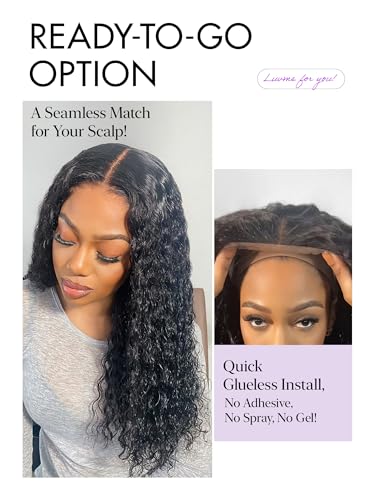 LUVME HAIR All-Day Comfort™ Water Wave 5X5 Deep Lace Front Wigs Human