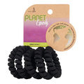 Goody Planet Elastic Hair Coils - 5 Count, Solid Pack - Hair Accessories for Medium to Thick Hair Women and Girls