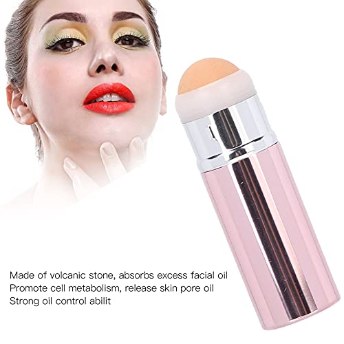 Oil Absorbing Face Roller,Facial Roller,Volcanic Stone Oil Control Roller Mini Oil Absorbing Roller for Skincare Makeup Face Massage(Oil-absorbing roller-)