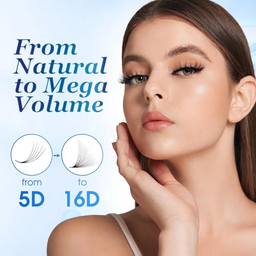 KISS ON Premade Lash Fans 320 Count 10D Volume Extensions