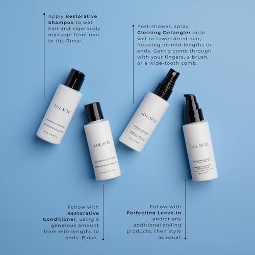 LolaVie Restore & Protect Travel Kit - Vegan Hair Care Essentials
