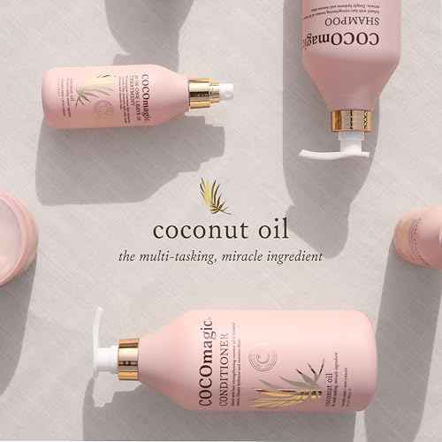 Cocomagic Coconut Oil Hair Mask - Repairs Damage, Prevents Frizz, Restores & Adds Shine | Protein Rich & Extra Hydrating | Paraben Free, Cruelty Free, Made in USA (16 Fl Oz)