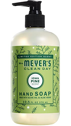 Mrs. Meyer's Liquid Hand Soap, Cruelty Free and Biodegradable Formula, Iowa Pine Scent, 12.5 oz (Pack of 2)