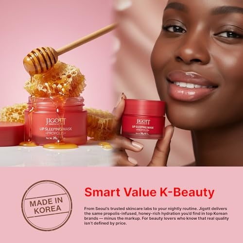 Korean Skincare Propolis Honey Lip Sleeping Mask ? Nourishing Overnight Lip Treatment for Dry & Chapped Lips, K-Beauty Hydrating Lip Balm with Propolis Extract, Repairs & Softens Lips (20g)