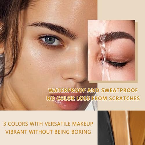 2 in 1 Eyelash & Eyebrow Tinting Kit, Professional Lash & Brow Color Kit, Lasting for 6 Weeks DIY Hair Coloring for Women Home Use Salon 7ml Black