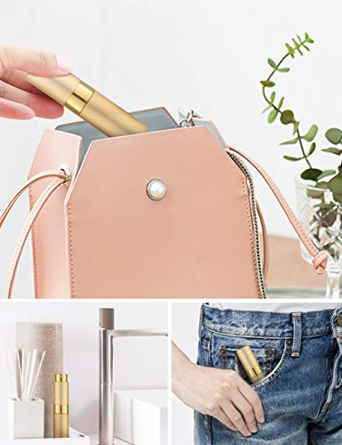 8ml Refillable Perfume Atomizer Spray Bottle Gold