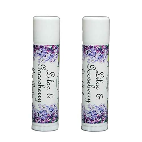 Lilac & Gooseberry Lip Balms | Set of 2 Balms | Moisturizing for Dry, Chapped Lips | Yennefer Scent of a Sorceress by Bella Des Natural Beauty