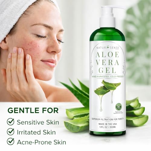 Organic Aloe Vera Gel for Face, Skin & Hair – 99% Cold-Pressed