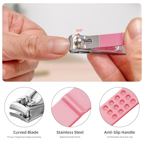 10-in-1 Manicure Kit with Nail Clippers & Glass File