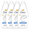 Dove Hydrate Body Wash 4-Pack - Moisturizing & Fragrance-Free, 25.36 Fl Oz Each