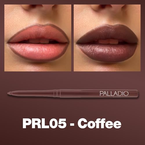 Palladio Retractable Waterproof Lip Liner in Coffee