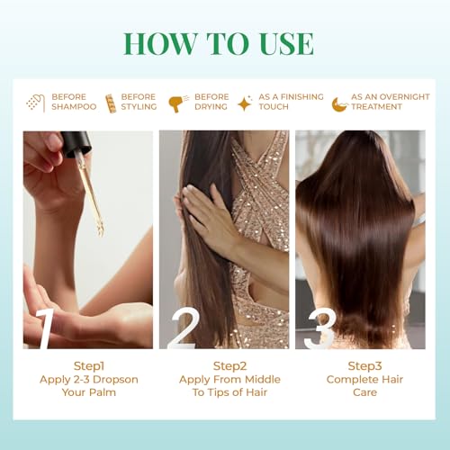 Organic Rosemary & Castor Hair Oil with Peppermint