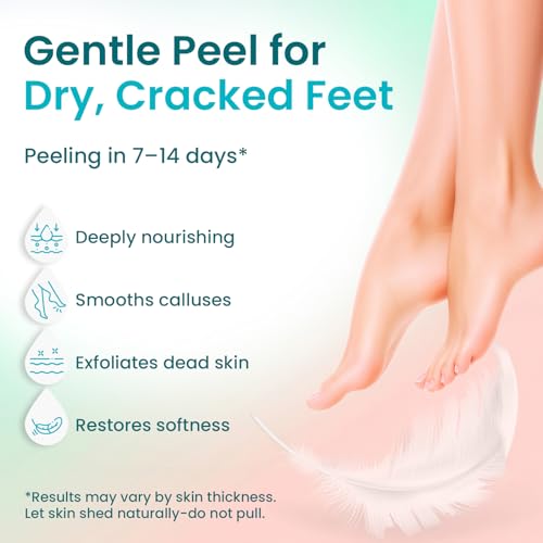 BLOOMORA Exfoliating Foot Peeling Mask (6 Pairs) - Callus & Dead Skin Remover