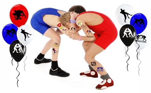 200 Wrestling Temporary Tattoos Stickers - 26 Designs