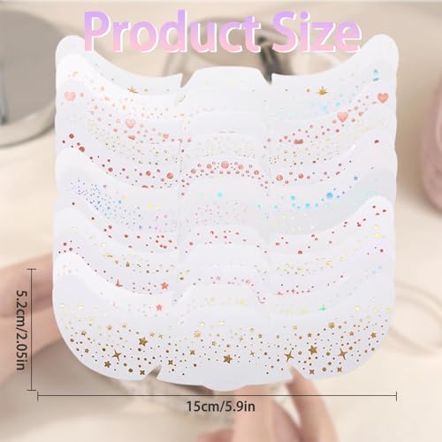 Glitter Freckles Stickers - 12 Sheets Star & Heart Face Tattoos