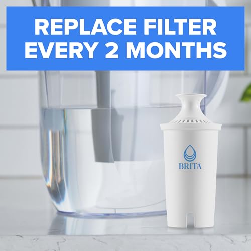 Brita Standard Water Filter for Pitchers - Reduces Chlorine & Impurities