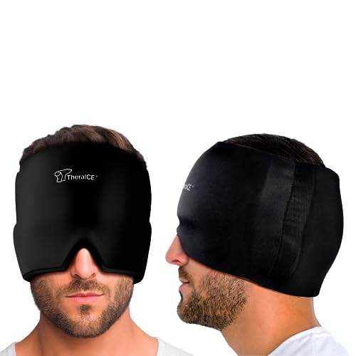 TheraICE Migraine Relief Cap - Cooling Gel Head Wrap Ice Pack