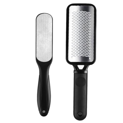 Fu Store Black Dual-Sided Foot File & Callus Remover - 2 Pack Pedicure Tool