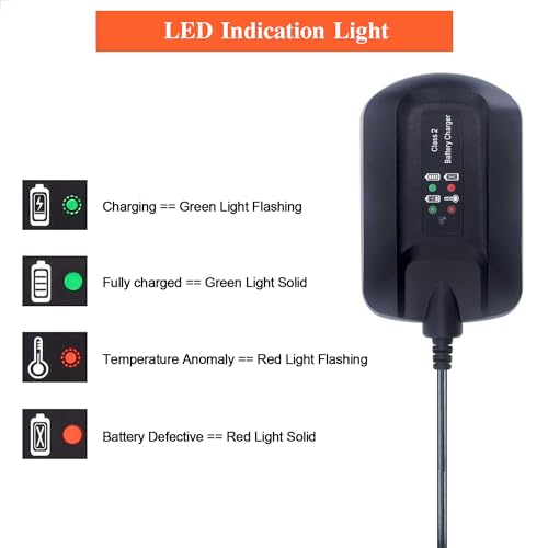 WA3742 Replace Worx 20v Lithium Battery Charger WA3742 WA3732 to Charge MAX Lithium Battery WA3520 WA3525 WA3512 WA3512.1 WA3522 WA3544 WA3575 WA3578