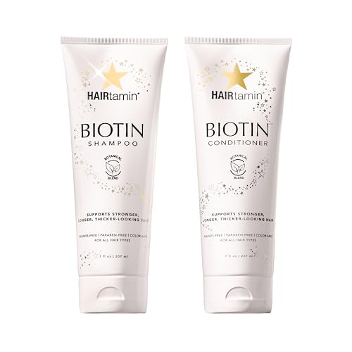 HAIRtamin Biotin Shampoo & Conditioner Set - Volumizing & Moisturizing