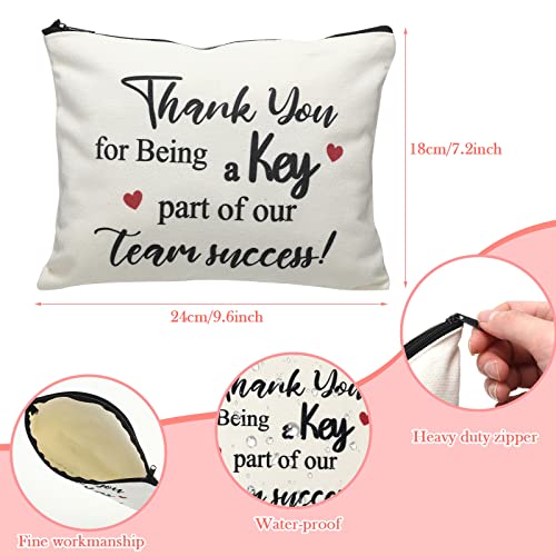 Cunno 24 Pcs Employee Appreciation Gift for Coworkers Cosmetic Makeup Bags Thank You Team CNA Week Appreciation Retirement Farewell Goodbye Day Gifts for Coworkers Teacher Nurse Employee Social Worker