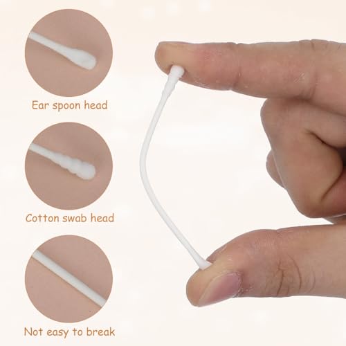 200 Count Double-Ended Cotton Ear Swabs for Gentle Cleaning
