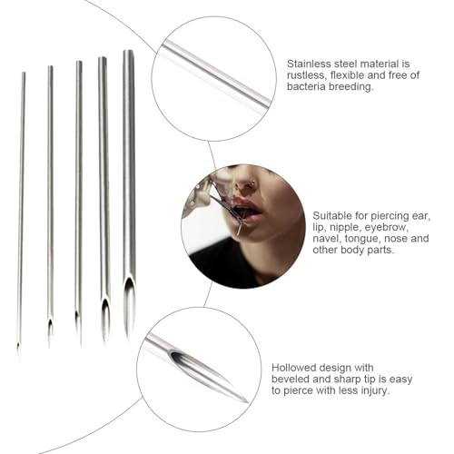 Professional 35PCS Piercing Kit with Mixed Needles & Tools