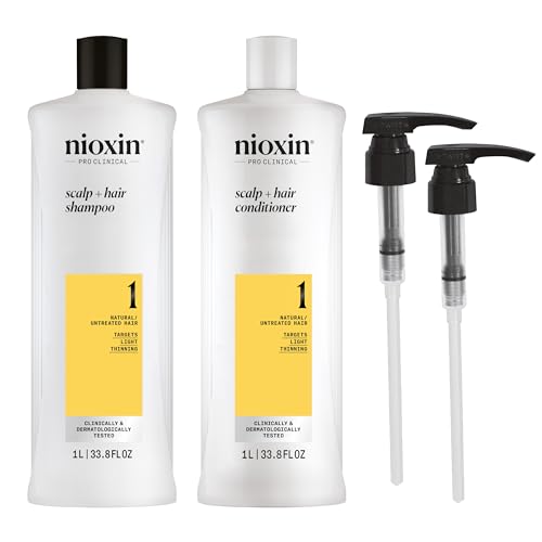 Nioxin System Shampoo & Conditioner Liter Duo with Pumps