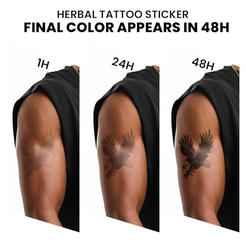 Geometric Orbit Phoenix Temporary Tattoo - 2 Sheets, Waterproof