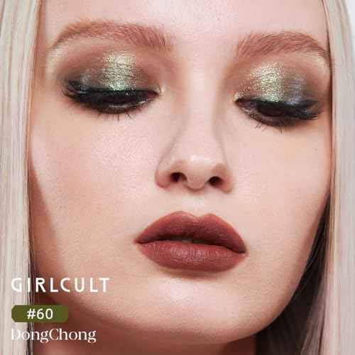 GIRLCULT 4-Color Eyeshadow Palette ? Pigmented Makeup Palette with Matte & Shimmer Finishes, Long-Lasting & Blendable, Built-in Mirror, Ideal for Natural Eye Looks or Smoky Eye Kit #60