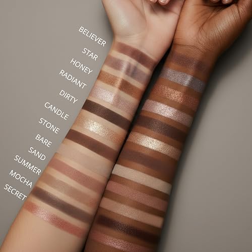 Lamora Attraction Eyeshadow Palette - 12 Brown Shades