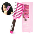 Ruby Vibe Co Detangling Hair Brush for Wet & Dry Hair, Vented Curly Hair Comb