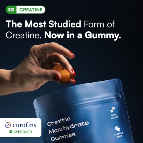 OMNI Creatine Monohydrate Gummies - 1g per Gummy, Peach Flavor