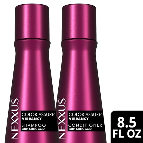 Nexxus Color Assure Shampoo 2-Pack + Conditioner 2-Pack ? Hair Products for Color-Treated Hair, Enhance Vibrancy up to 40 Washes, 8.5 Oz Ea