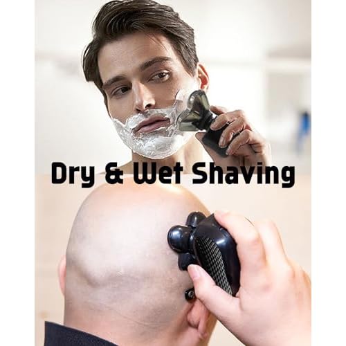 12 Pack Pitbull Shaver Replacement Blade for Skull Shaver Replacement Heads Pitbull Gold/Silver Replacement Blades for Palm Electric Razors Head Shavers for Bald Men, 2 Cleaning Brush, Premium