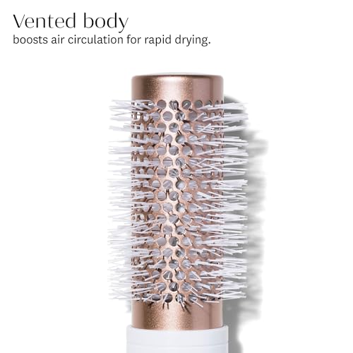T3 Volume Round Hair Brush Ceramic-Coated Barrel Vented Round Brush for Blow Drying Heat Resistant Bristles