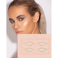 MERCY LONDON Crystal Eyeliner Jewels Costume Accessories Face Gems Jewels All In One Halloween Headpiece Stick On