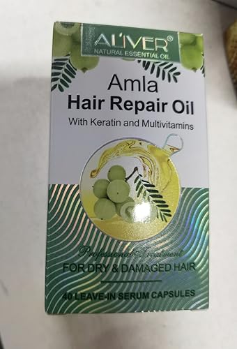 PEDSCBG Amla Oil Capsules for Hair 40p - Cold Pressed, Rich in Antioxidants and Vitamins E A C B, Repairs and Strengthens Hair, Leaves Hair Hydrated, Smooth, Voluminous and Shiny (Amla)