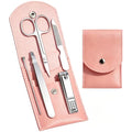 5-Piece Stainless Steel Travel Manicure Set with Nail Care Tools