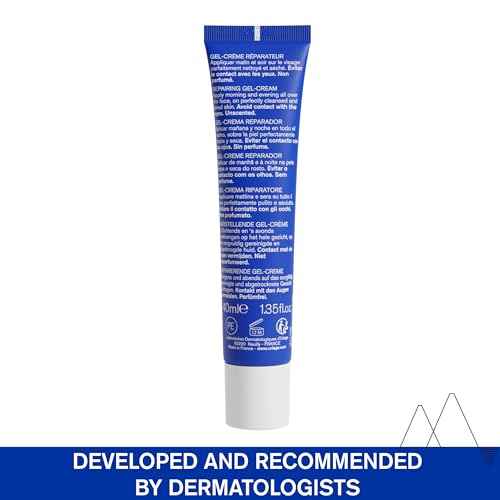URIAGE Cica-Daily Repairing Gel-Cream for Face | Made With Prebiotic, Centella Asiatica & D-Panthenol, Ultra-light gel, Paraben & Fragrance-Free, Non-comedogenic, 40 mL / 1.35 oz